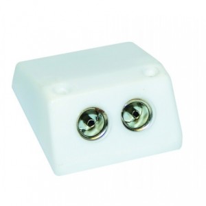 TV Coaxial Jack Box 2 x Female 9.5mmD