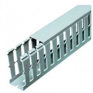 Grey Slotted Trunking 80W x 60H 2M Wide