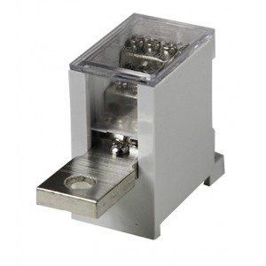 250A 8.5mm Lug In and 12 x 4mm Sq Out Terminal Block
