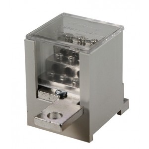 400A Terminal Block with 10.5mm Lug In and 8x 16mm Sq Out