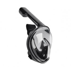 Dry Dive Snorkel Mask Full Face S/M-Black