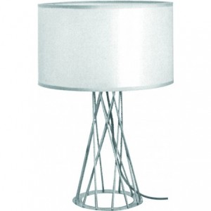 White Table Lamp And Shade (230VAC 40W 1XE27)