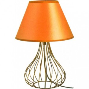Gold 230VAC 40W 1XE27 Table Lamp and Shade