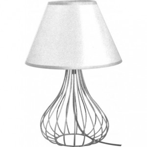 230VAC 40W 1XE27 Table Lamp And Shade White