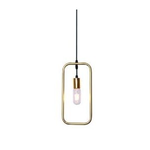 Rectangle Pendant Gold 230VAC 40W 1XE27