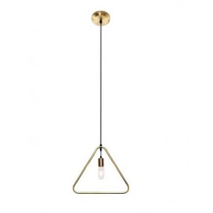 230VAC 40W 1XE27 Triangle Pendant Gold