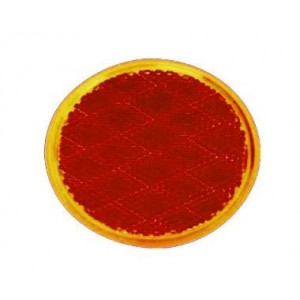 Self Adhesive Red Reflector - 81mm (1 Pack)
