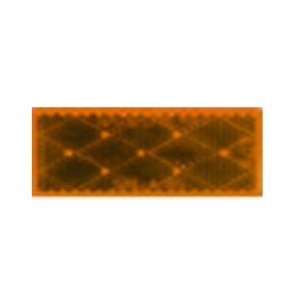 Self-Adhesive Amber Reflectors - 81 x 36mm (2 Pack)