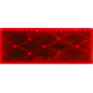 Self-Adhesive Amber Reflectors - 81 x 36mm (2 Pack)