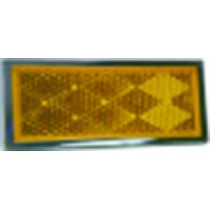 Self Adhesive Amber Reflector 86x42mm