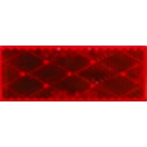 Self-Adhesive Red Reflector 86x42mm