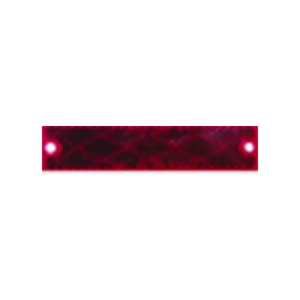 Self-Adhesive Red Reflectors - 111 x 29mm (2 Pack)