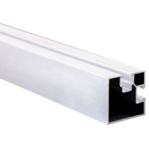 Square 2-Slot Angle Aluminium Solar Mounting Profile 40x40x4400mm