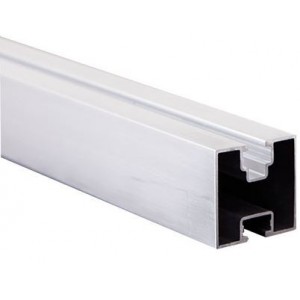 Square 2-Slot Straight Aluminium Solar Mounting Profile 40x40x4400mm