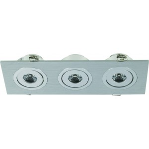 80/265V LED Downlight Warm White 3x3W 179x62x25mm
