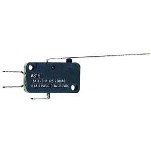 Micro Switch Long Lever 1C/O 15A 250VAC