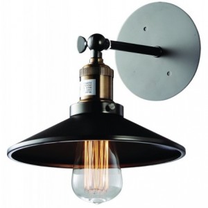 230VAC 100W E27 Wall Light Bronze/Black Finish