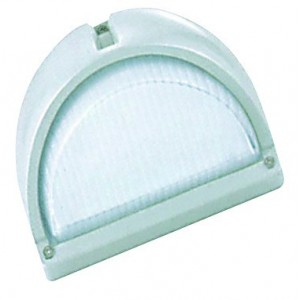 230VAC Cool White LED Aluminium Light White IP44