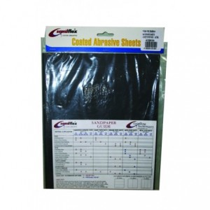 Coarse Water Paper Sheets 230x280mm Grit 120C 4-Pack