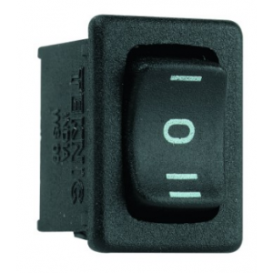 Rocker Switch 6A SPST Black ON/OFF/ON No Lamp