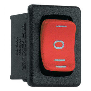 Rocker Switch 6A DPST Red ON/OFF No Lamp