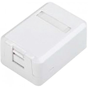 RJ45 Surface Jack Single Port Empty