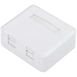 RJ45 Surface Jack Double Port Empty