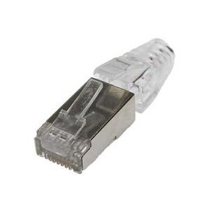 RJ45 Shielded CAT6 Data Network Plugs - Pack of 10