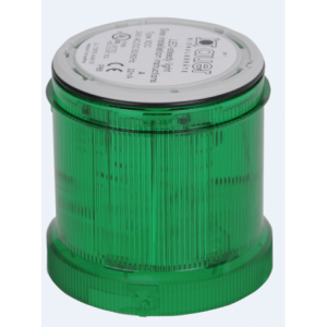110-120VAC FLASHING GREEN LIGHT LED 2Hz 70mm
