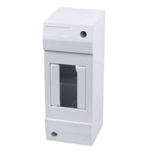 White Modular Din Db 2-WAY Surface Mount