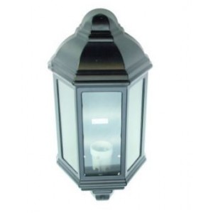 Black Die Cast Wall Mount Light Fitting E27