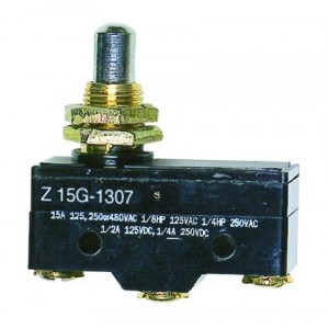 Micro Switch Type Z External Pushbutton 1C/O 15A 250VAC