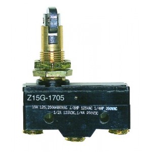 Micro Switch Type Z Pushroller 90 Degree 1C/O 15A 250VAC