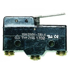 Micro Switch Type Z Short Lever 1C/O 15A 250VAC