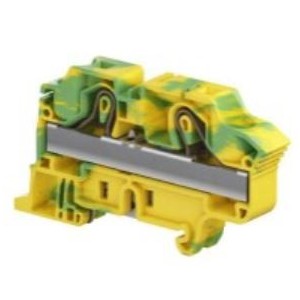 16mm² Pi-Spring Clamp Terminal Block - Ground