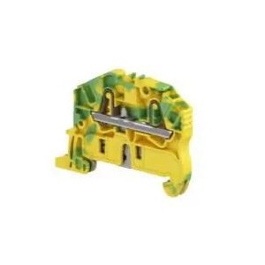 2.5mm² Pi-Spring Clamp Terminal Block - Ground