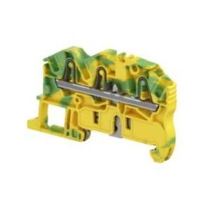 2.5MM² Pi-Spring Clamp Terminal Block Ground 3 Way