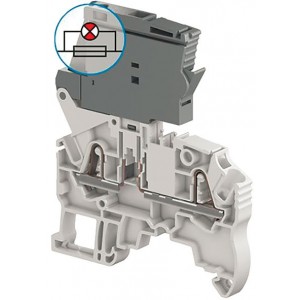 2.5MM² PI-SPRING Clamp Terminal Block - Fused + Indication 1
