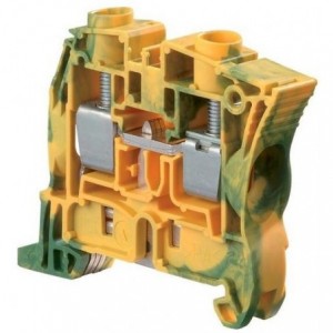 16mm² Screw Clamp Terminal Block - Ground