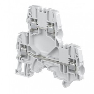 4MM² Screw Clamp Terminal Block - Double Deck 2P