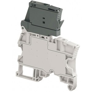4mm² Screw Clamp Terminal Block - Fused