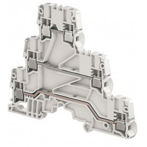 4mm² Screw Clamp Terminal Block - Triple Deck 3P