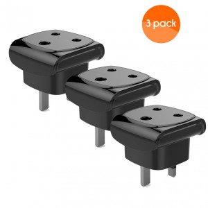South Africa Female to British / UK Male (Type G to Type M) Travel Adapter - 3 pack