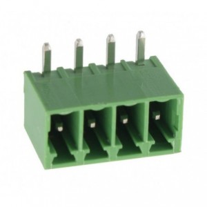 Terminal Block R/A PCB-MNT 4P Closed P3.5 Green 15EDGRC-3.5-04P-14-00AH