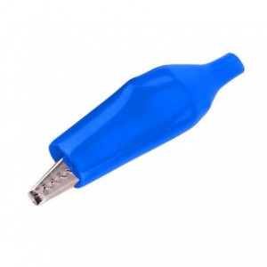 22mm CROCODILE CLIP BLUE REWIREABLE CROC22BLUE