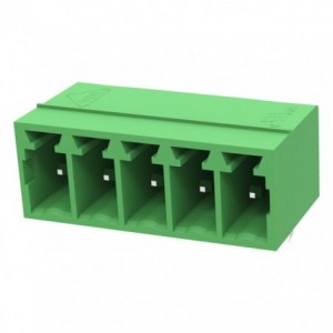 Terminal Block R/A PCB-MNT 5P Closed P3.5 Green 15EDGRC-3.5-05P-14-00AH