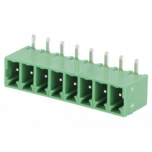 Terminal Block R/A PCB-MNT 8P Closed P3.5 Green 15EDGRC-3.5-08P-14-00A(H)