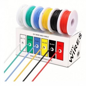 0.2mm 6 COLOR CABLE DISPANSER IN BOX AWG24 - 120meters WQ133592