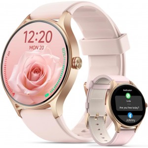 Woneligo Smart Watch for Women- Fitness Watch for iPhone &amp; Android-Heart Rate/Sp02/Sleep Monitor-110+ Sport Modes IP68 Waterproof Bluetooth Calls- (Pink- 1.57)-Slightly Used-Perfect Condition