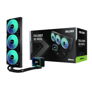 ASRock Challenger 360 Digital AIO Liquid Cooler - Black